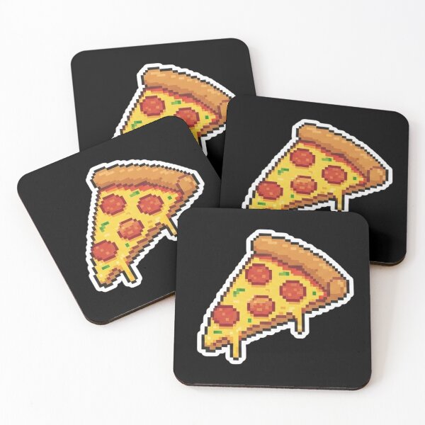 Item preview, Retro Pixel Pizza Slice Sticker designed and sold by K-Vibe Design Studio.