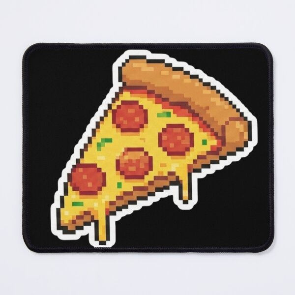 Item preview, Retro Pixel Pizza Slice Sticker designed and sold by K-Vibe Design Studio.