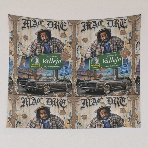 Item preview, Mac Dre Tribute Mural – Welcome to Vallejo Street Art Poster designed and sold by DyfunctionalTee.