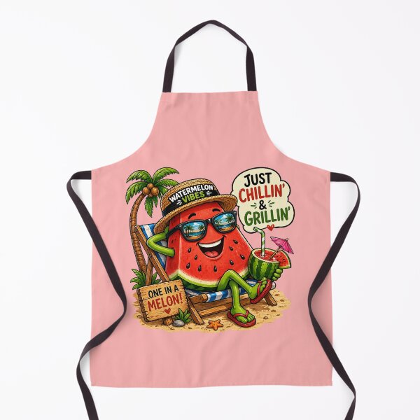 Item preview, Watermelon Vibes - Funny Summer Cartoon designed and sold by Myra365Art.