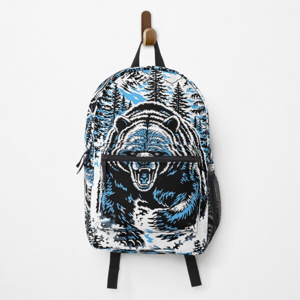 Item preview, Fierce Roaring Grizzly Bear Mountain Pop Art designed and sold by RamyGallery.