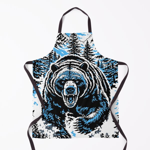 Item preview, Fierce Roaring Grizzly Bear Mountain Pop Art designed and sold by RamyGallery.
