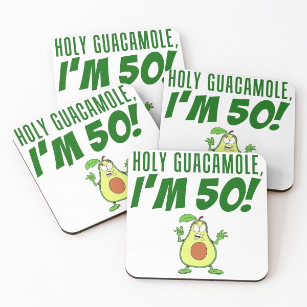 Item preview, Holy Guacamole I'm 50 Avocado Birthday Cartoon designed and sold by jaycartoonist.