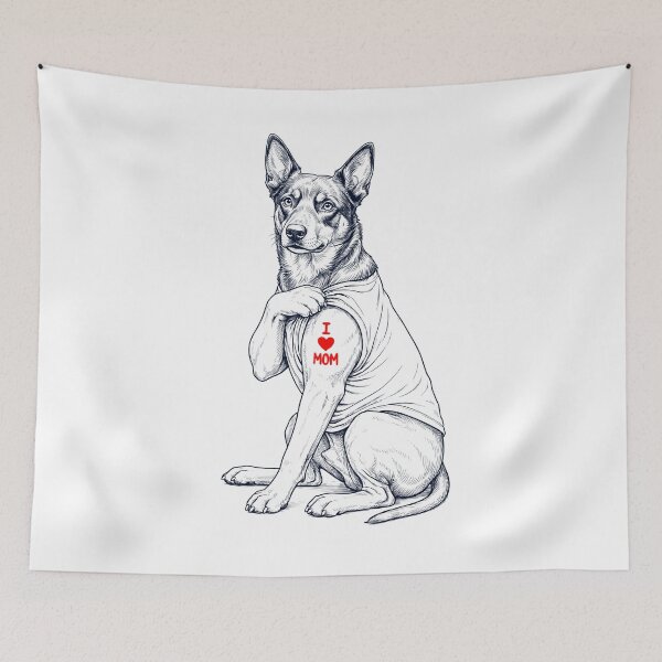 Item preview, Vintage Australian Kelpie Mom Tattoo Dog Lover designed and sold by TerryConnells.