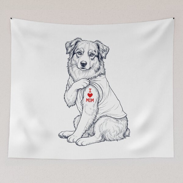 Item preview, Vintage Australian Shepherd Mom Tattoo Dog Lover designed and sold by TerryConnells.