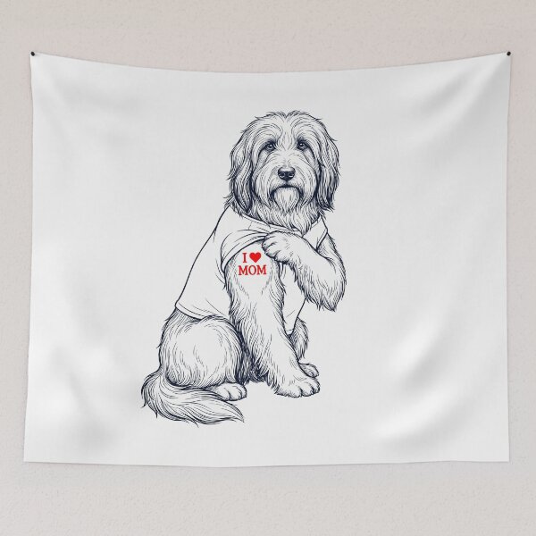 Item preview, Vintage Bearded Collie Mom Tattoo Dog Lover designed and sold by TerryConnells.