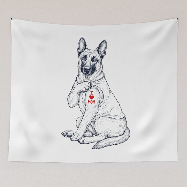 Item preview, Vintage Belgian Malinois Mom Tattoo Dog Lover designed and sold by TerryConnells.