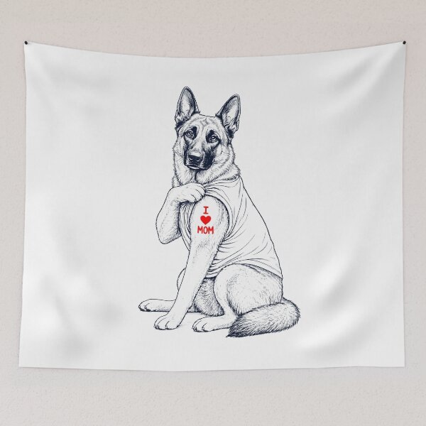 Item preview, Vintage Belgian Shepherd Mom Tattoo Dog Lover designed and sold by TerryConnells.
