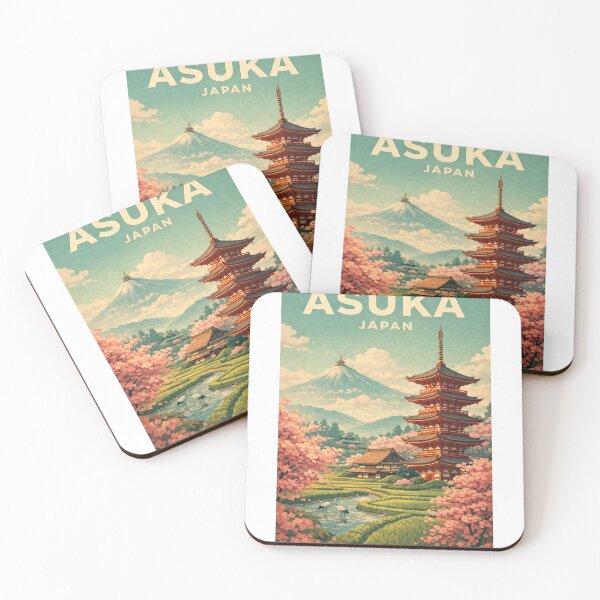 Item preview, Asuka Nara Pagoda and Mount Fuji Japan designed and sold by Aryabek.