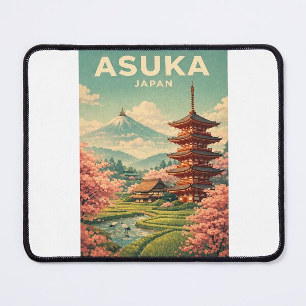 Item preview, Asuka Nara Pagoda and Mount Fuji Japan designed and sold by Aryabek.