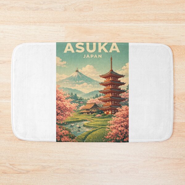 Item preview, Asuka Nara Pagoda and Mount Fuji Japan designed and sold by Aryabek.