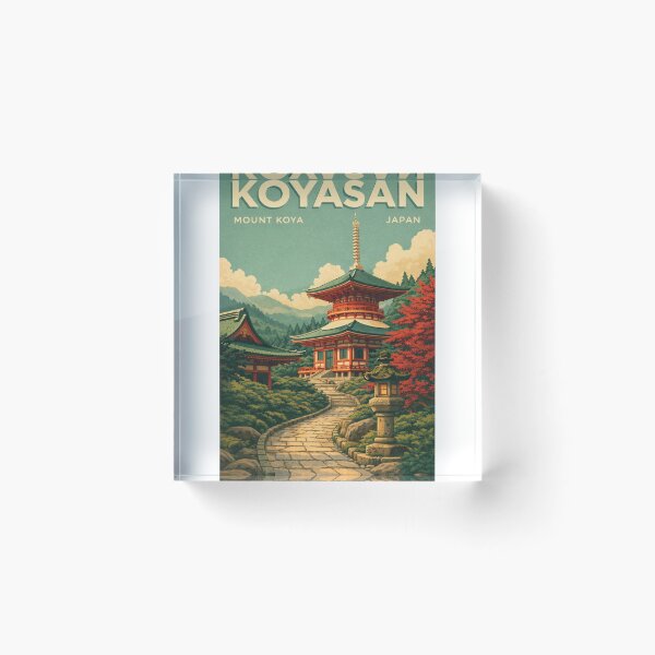 Item preview, Koyasan Mount Koya Sacred Pagoda Wakayama Japan designed and sold by Aryabek.
