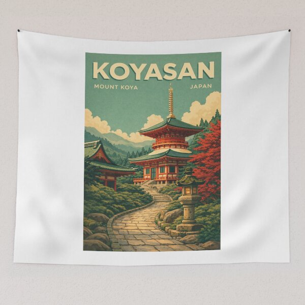 Item preview, Koyasan Mount Koya Sacred Pagoda Wakayama Japan designed and sold by Aryabek.