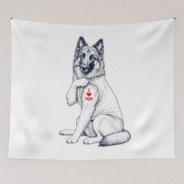 Item preview, Vintage Belgian Tervuren Mom Tattoo Dog Lover designed and sold by TerryConnells.