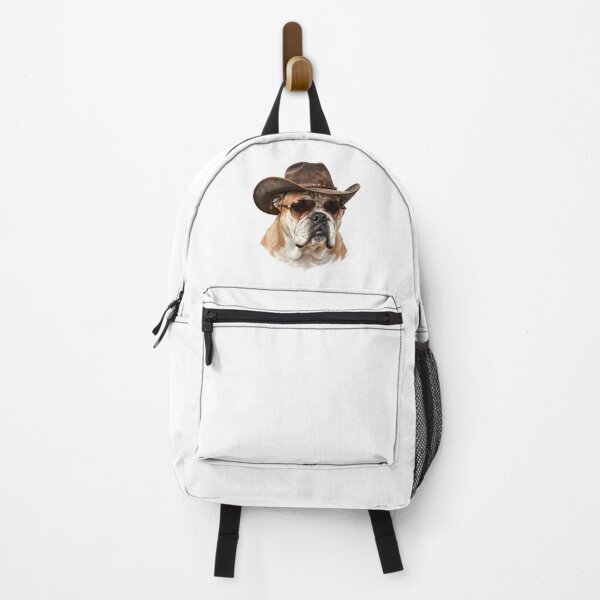 Item preview, Cool Bulldog Cowboy Dog with Aviator Sunglasses | Funny Western Bulldog Portrait designed and sold by Fur Honcho.