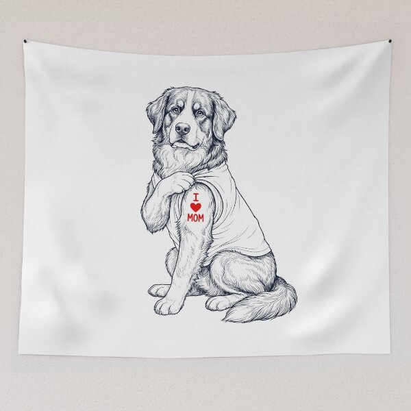 Item preview, Vintage Bernese Mountain Dog Mom Tattoo Dog Lover designed and sold by TerryConnells.