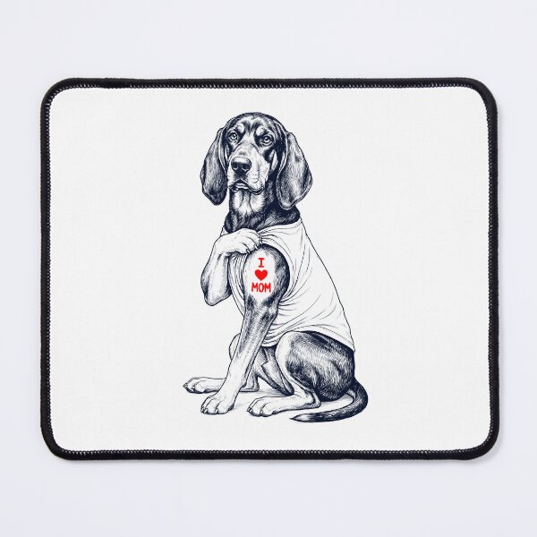 Item preview, Vintage Black and Tan Coonhound Mom Tattoo Dog Lover designed and sold by TerryConnells.