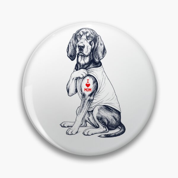 Item preview, Vintage Black and Tan Coonhound Mom Tattoo Dog Lover designed and sold by TerryConnells.