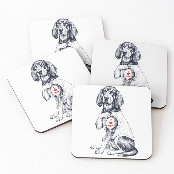 Item preview, Vintage Black and Tan Coonhound Mom Tattoo Dog Lover designed and sold by TerryConnells.
