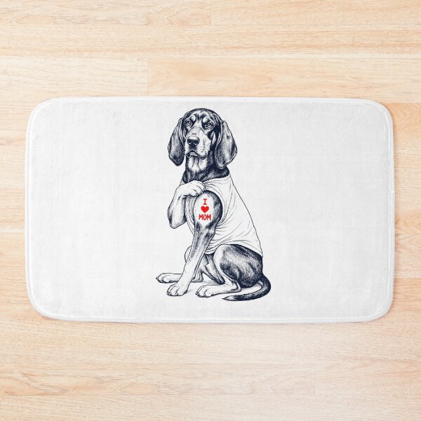 Item preview, Vintage Black and Tan Coonhound Mom Tattoo Dog Lover designed and sold by TerryConnells.