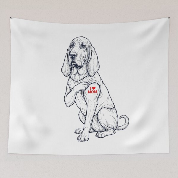 Item preview, Vintage Bloodhound Mom Tattoo Dog Lover designed and sold by TerryConnells.