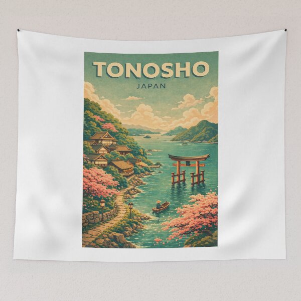 Item preview,  Tonosho Setouchi Inland Sea Torii and Shodoshima Japan designed and sold by Aryabek.