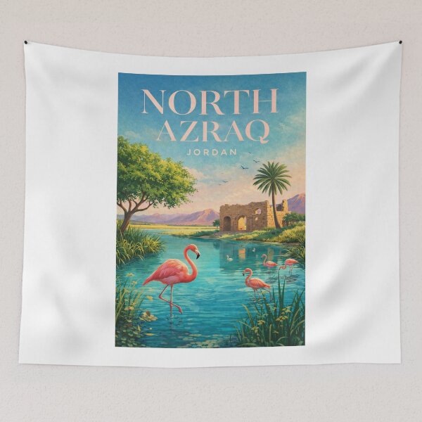 Item preview, North Azraq Wetland Reserve and Azraq Oasis Jordan designed and sold by Aryabek.