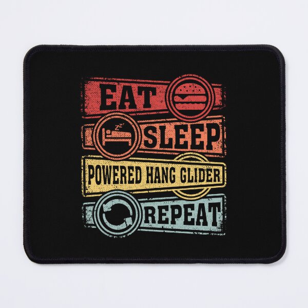 Item preview, Eat Sleep Powered hang glider Repeat designed and sold by GabbyKash.