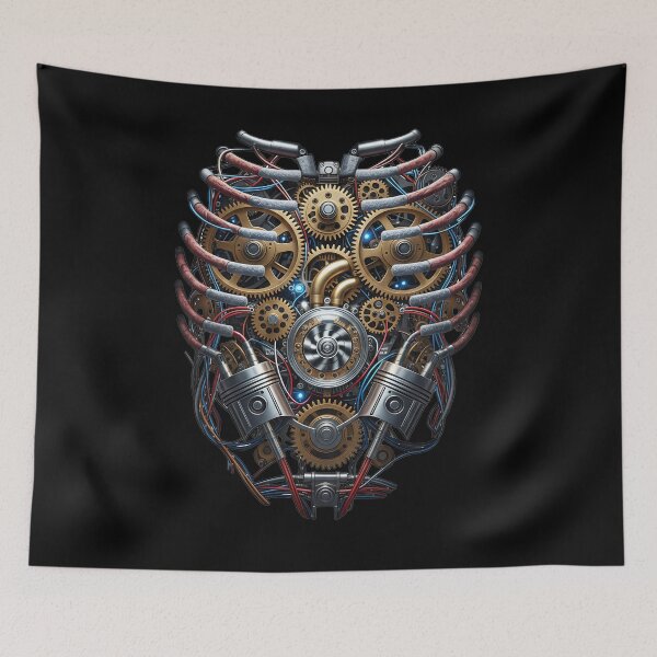 Item preview, Biomechanical Heart – Steampunk Gearbox & Motor Heartbeat designed and sold by HoshisWorld2018.