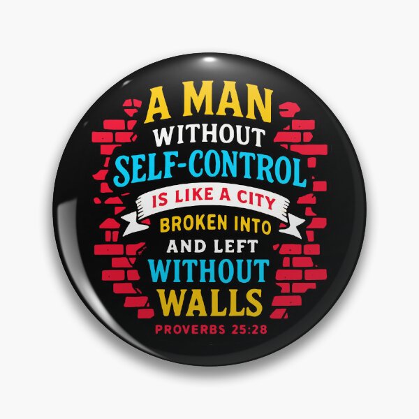 Item preview, Proverbs 25:28 A Man Without Self Control designed and sold by plushism.