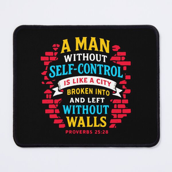 Item preview, Proverbs 25:28 A Man Without Self Control designed and sold by plushism.