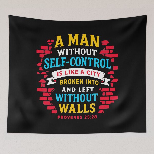 Item preview, Proverbs 25:28 A Man Without Self Control designed and sold by plushism.