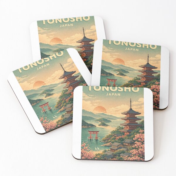 Item preview, Tonosho Shodoshima Pagoda and Angel Road Japan designed and sold by Aryabek.