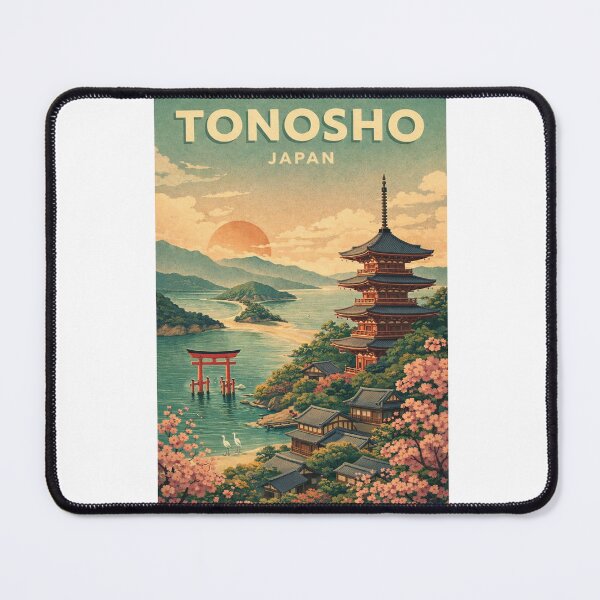Item preview, Tonosho Shodoshima Pagoda and Angel Road Japan designed and sold by Aryabek.