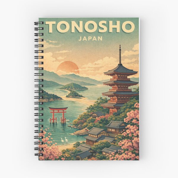 Item preview, Tonosho Shodoshima Pagoda and Angel Road Japan designed and sold by Aryabek.