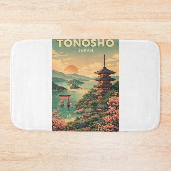 Item preview, Tonosho Shodoshima Pagoda and Angel Road Japan designed and sold by Aryabek.