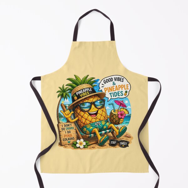 Item preview, Pineapple Vibes - Funny Tropical Cartoon designed and sold by Myra365Art.