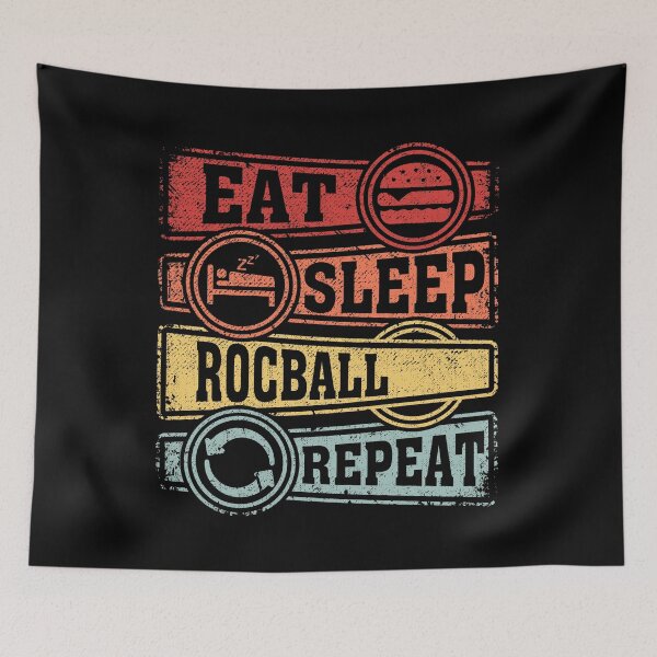 Item preview, Eat Sleep Rocball Repeat designed and sold by GabbyKash.