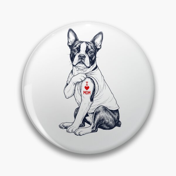 Item preview, Vintage Boston Terrier Mom Tattoo Dog Lover designed and sold by TerryConnells.