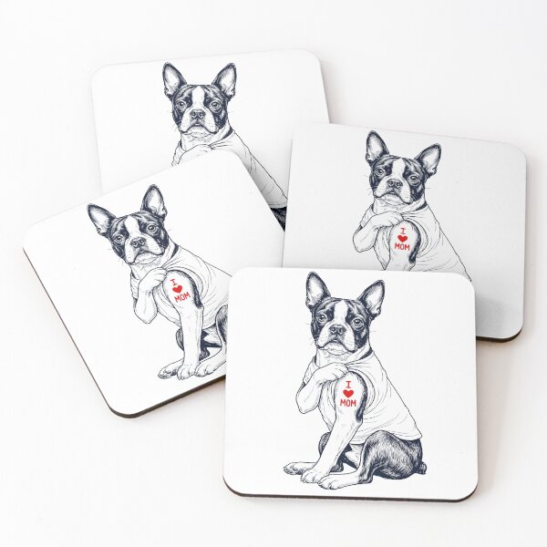 Item preview, Vintage Boston Terrier Mom Tattoo Dog Lover designed and sold by TerryConnells.