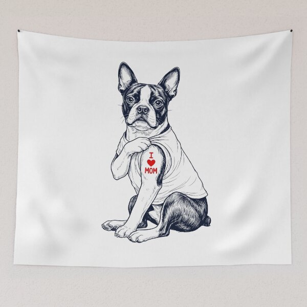 Item preview, Vintage Boston Terrier Mom Tattoo Dog Lover designed and sold by TerryConnells.