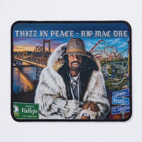 Item preview, Thizz In Peace – Mac Dre Tribute Bay Area Memorial Artwork designed and sold by DyfunctionalTee.