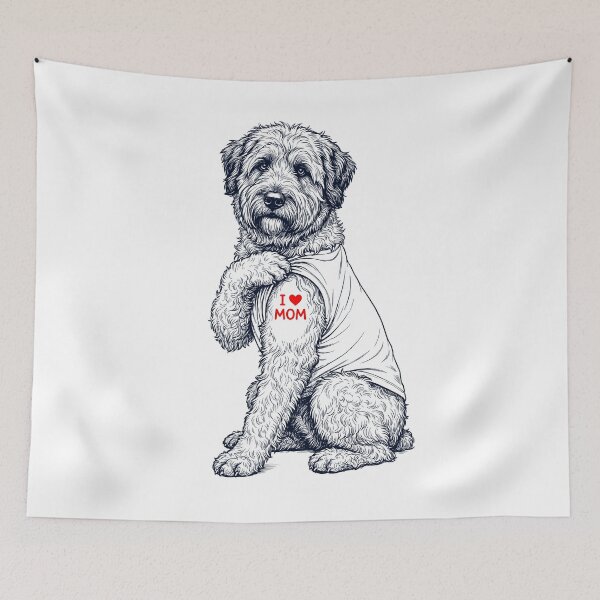 Item preview, Vintage Bouvier des Flandres Mom Tattoo Dog Lover designed and sold by TerryConnells.