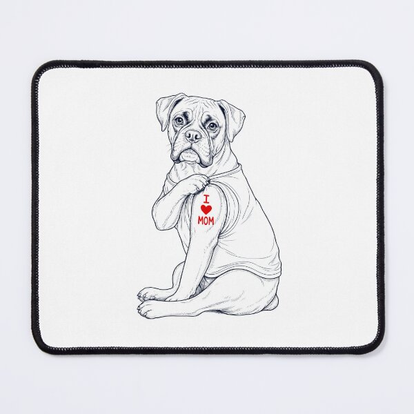 Item preview, Mamá amante de los perros y los tatuajes de perros bóxer vintage designed and sold by TerryConnells.