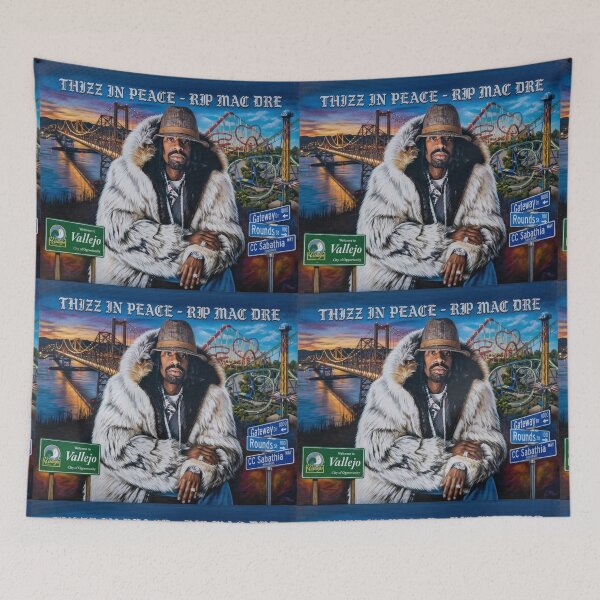 Item preview, Thizz In Peace – Mac Dre Tribute Bay Area Memorial Artwork designed and sold by DyfunctionalTee.