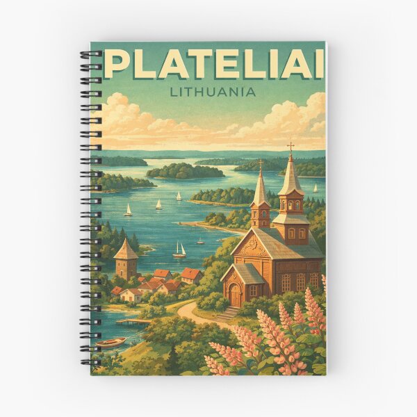 Item preview, Plateliai Wooden Church and Lake Islands Lithuania designed and sold by Aryabek.