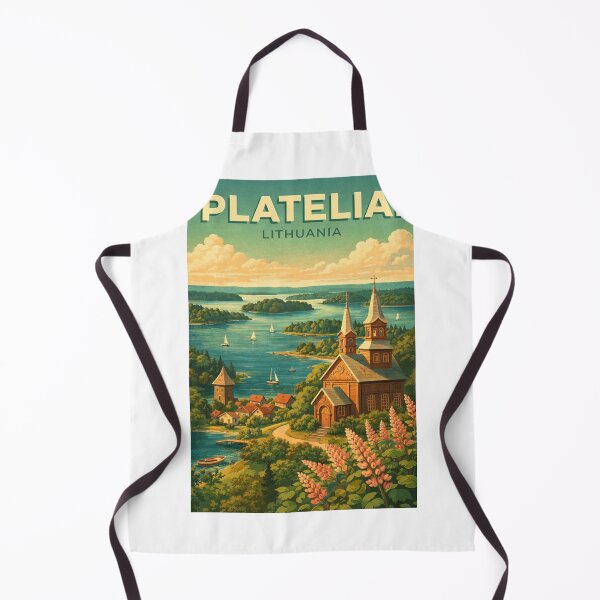 Item preview, Plateliai Wooden Church and Lake Islands Lithuania designed and sold by Aryabek.