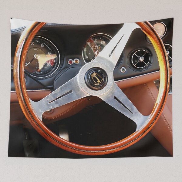 Item preview, Classic British Luxury Car - 1974 Jensen Interceptor Mk III Dashboard designed and sold by Peter Kraaibeek | Generative Designs and Car Art.