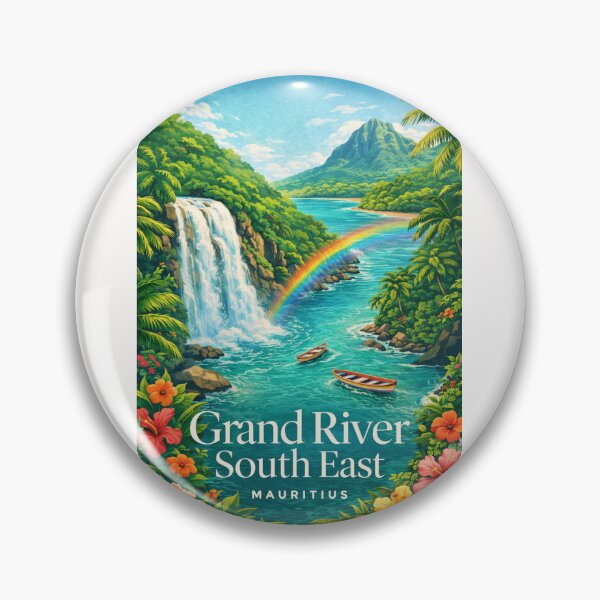 Item preview, Grand River South East Lagoon and Ile aux Cerfs Mauritius designed and sold by Places On Earth.