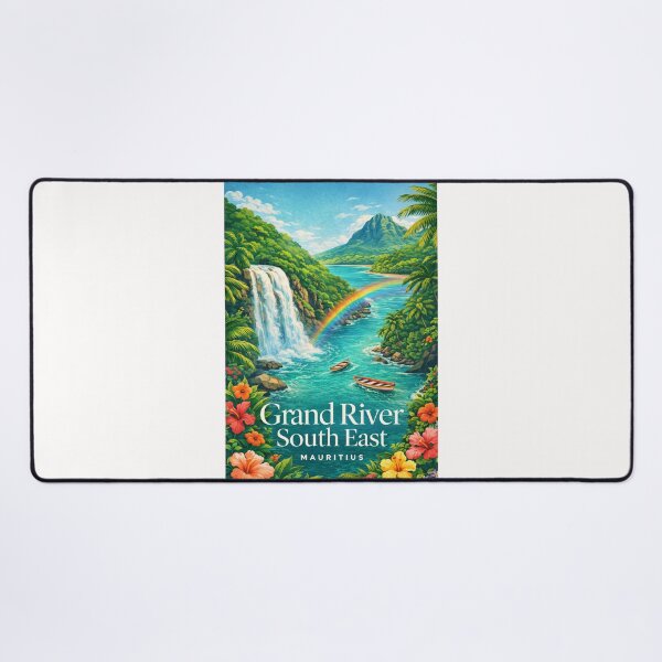 Item preview, Grand River South East Lagoon and Ile aux Cerfs Mauritius designed and sold by Places On Earth.